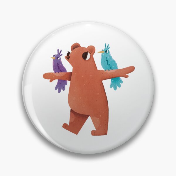 Item preview,  Bear with parrots designed and sold by Martyna Kamieńska.