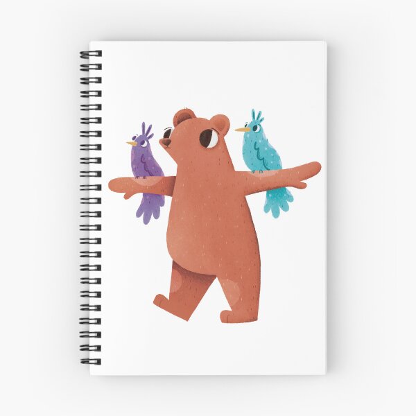 Item preview,  Bear with parrots designed and sold by Martyna Kamieńska.