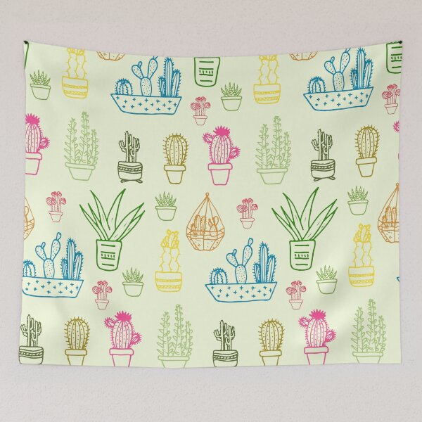 Item preview, Cactus And Succulents Pattern designed and sold by Throwtopia.