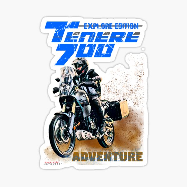 Tenere T7 Explore Sticker for Sale by Evomotoarte