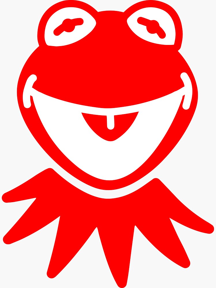 kermit the frog supreme sticker