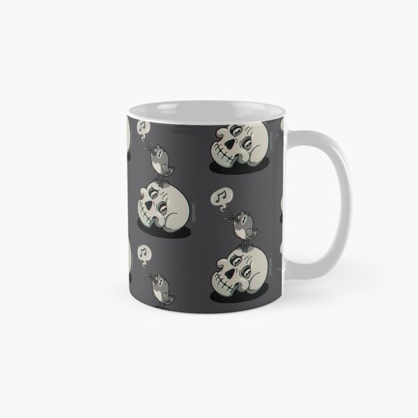 Item preview, Scull and birdie  | Gray background designed and sold by DicDoc.