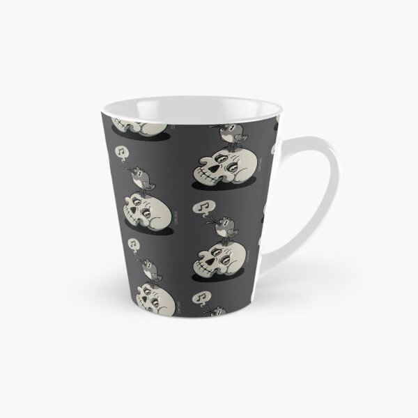 Item preview, Scull and birdie  | Gray background designed and sold by DicDoc.