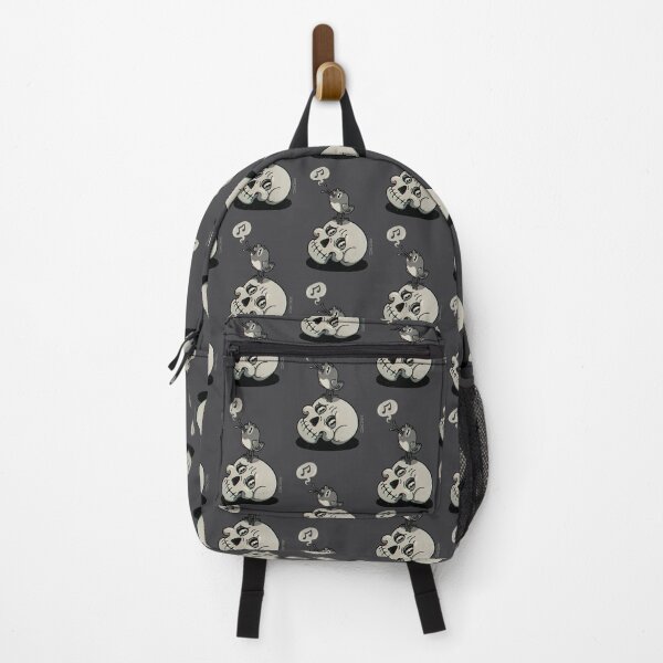 Item preview, Scull and birdie | Gray background designed and sold by DicDoc.