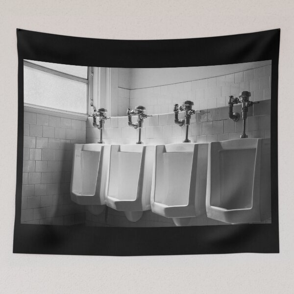 Item preview, Four Urinals in a Row BW designed and sold by YoPedro.