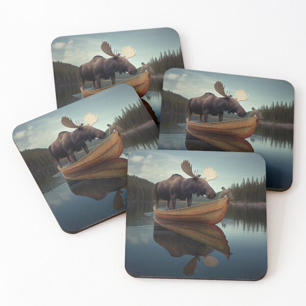 Item preview, Fugue among the Moose and Flounder Digital Painting designed and sold by CodeAndColors.