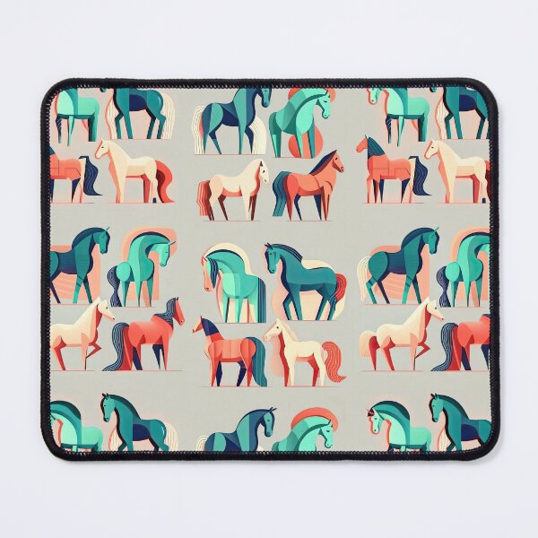 Item preview, Geometric horses pattern for horse lover designed and sold by PurpleMoss.