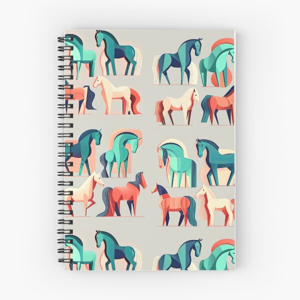 Item preview, Geometric horses pattern for horse lover designed and sold by PurpleMoss.