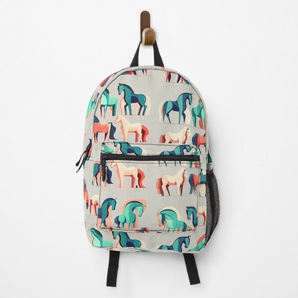 Item preview, Geometric horses pattern for horse lover designed and sold by PurpleMoss.