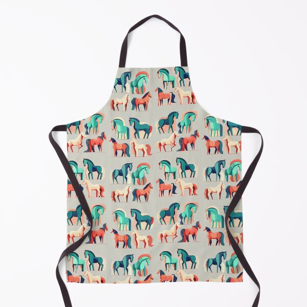 Item preview, Geometric horses pattern for horse lover designed and sold by PurpleMoss.