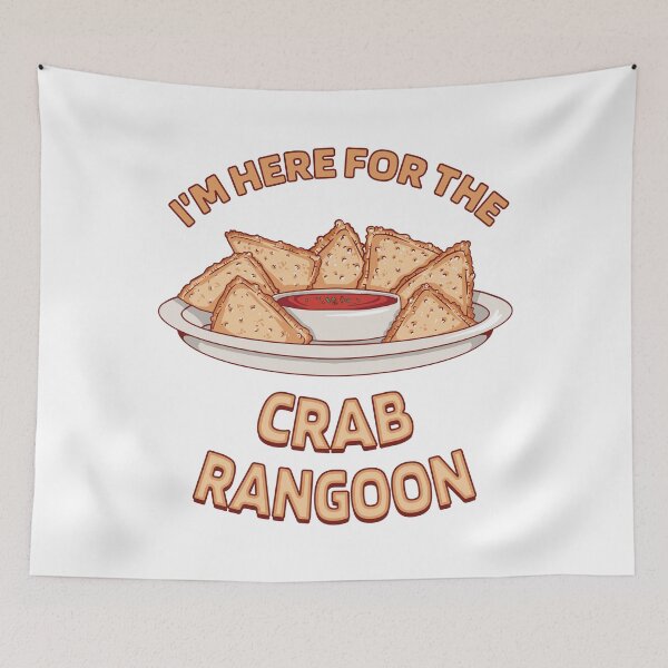 Item preview, Crab Rangoon Chinese Food Wonton Dumplings Fans designed and sold by MrEddie10.