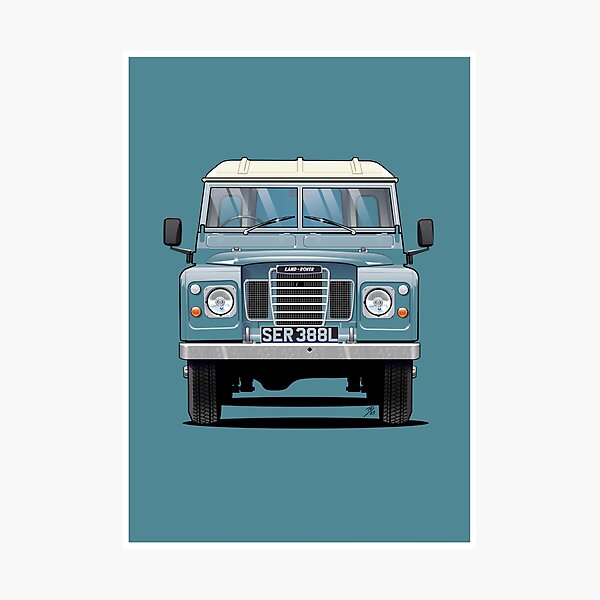 "Head On" Series 3 in marine blue Photographic Print