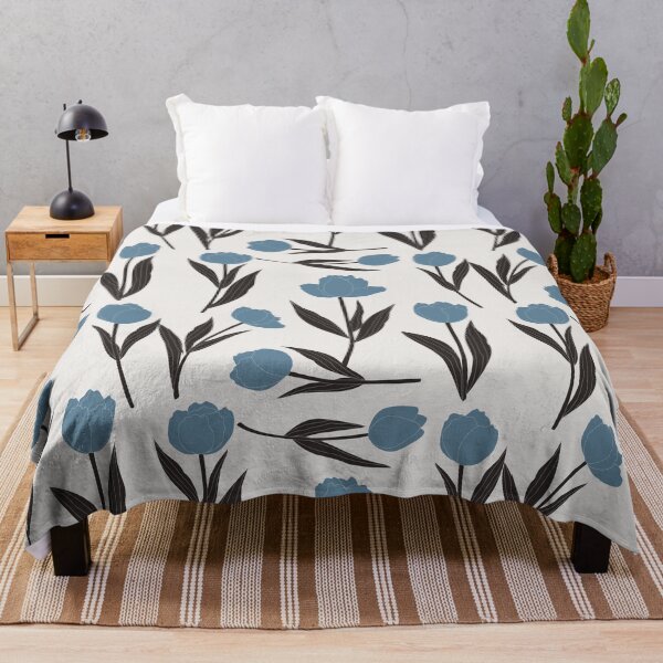 Item preview, Dusted Blue Tulip Flowers designed and sold by JdibvomeDesign.