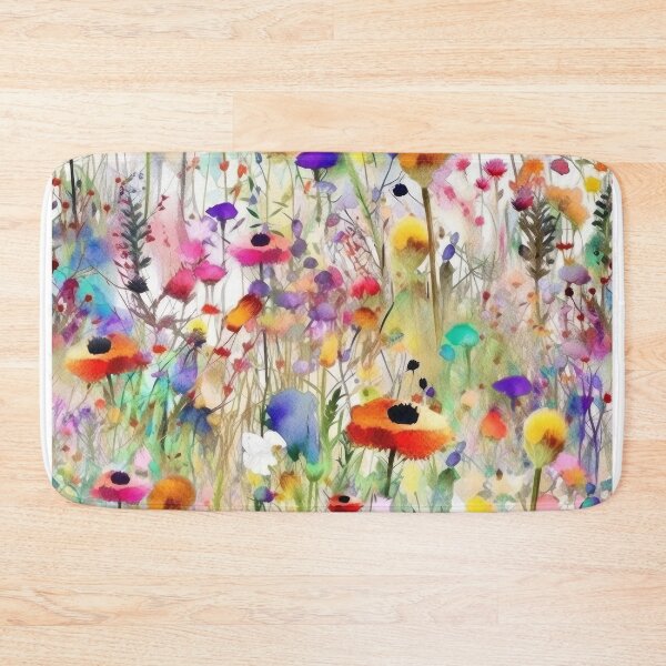 Item preview, The wildest watercolor wildflower meadow 1 designed and sold by UtArt.
