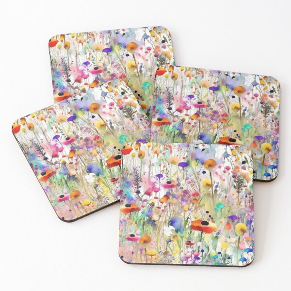Item preview, The wildest watercolor wildflower meadow 1 designed and sold by UtArt.