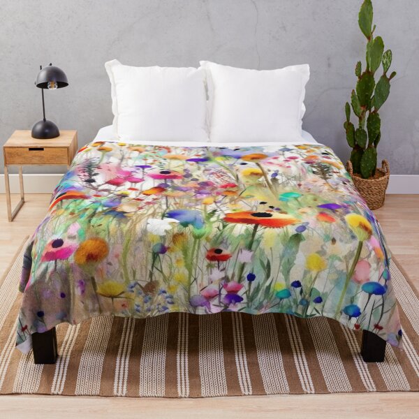 Item preview, The wildest watercolor wildflower meadow 1 designed and sold by UtArt.