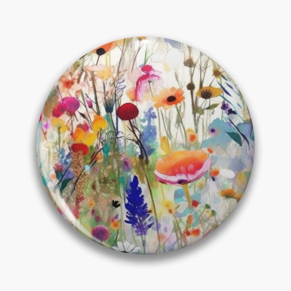Item preview, The wildest watercolor wildflower meadow 3 designed and sold by UtArt.