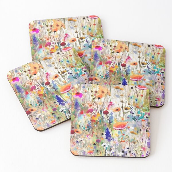 Item preview, The wildest watercolor wildflower meadow 3 designed and sold by UtArt.