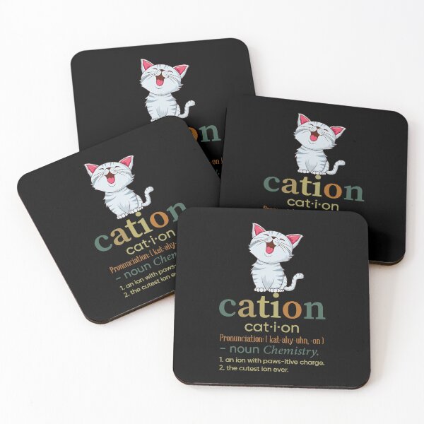 Item preview, Cute Cation Chemistry Pun Cat designed and sold by fredrickmassey.