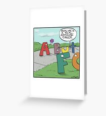 Tarjeta de felicitación Asterisk Taker