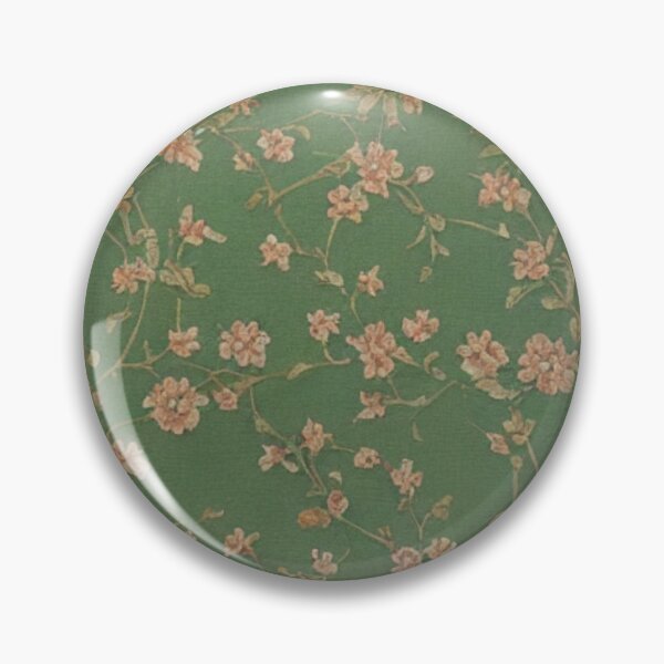 Item preview, Vintage Pink and Green Floral Wallpaper designed and sold by RuralGreen.