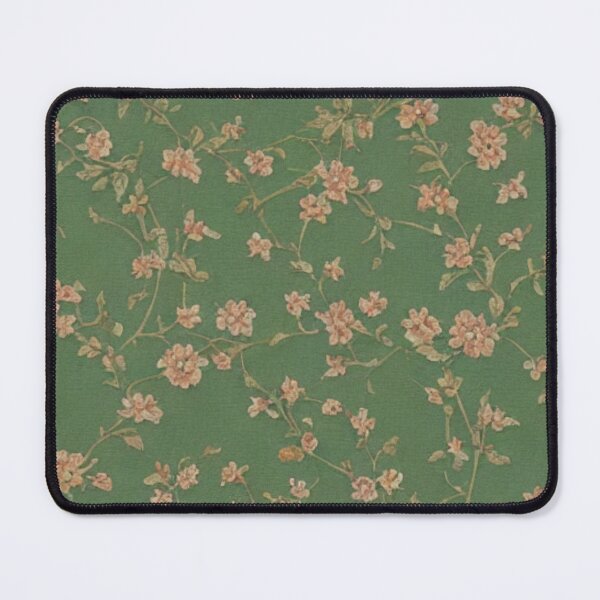 Item preview, Vintage Pink and Green Floral Wallpaper designed and sold by RuralGreen.