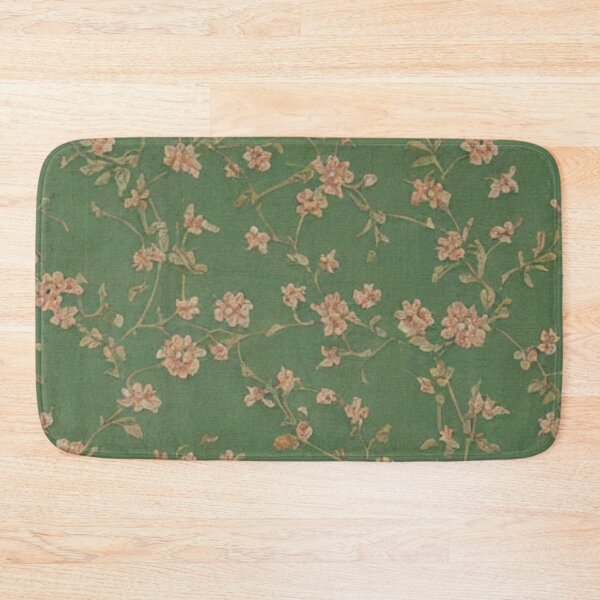 Item preview, Vintage Pink and Green Floral Wallpaper designed and sold by RuralGreen.