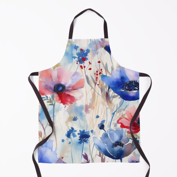 Item preview, The wildest watercolor cornflower and poppy meadow 1 designed and sold by UtArt.