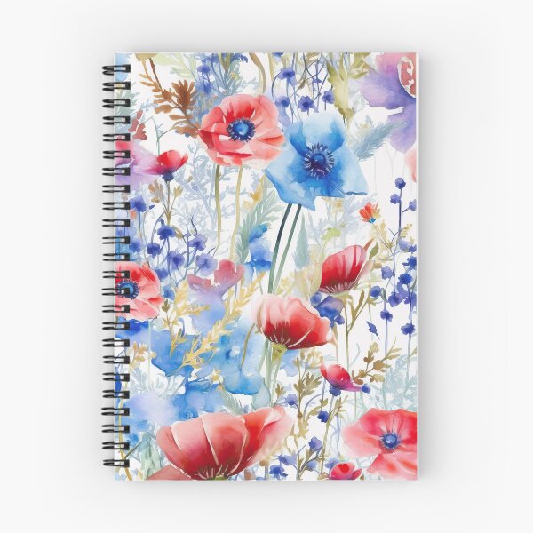 Item preview, The wildest watercolor cornflower and poppy meadow 2 designed and sold by UtArt.