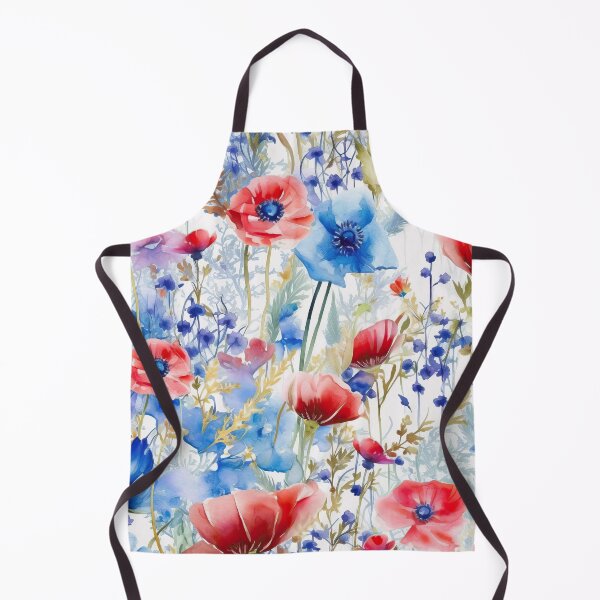 Item preview, The wildest watercolor cornflower and poppy meadow 2 designed and sold by UtArt.