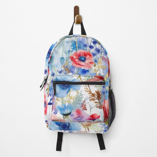 Item preview, The wildest watercolor cornflower and poppy meadow 2 designed and sold by UtArt.