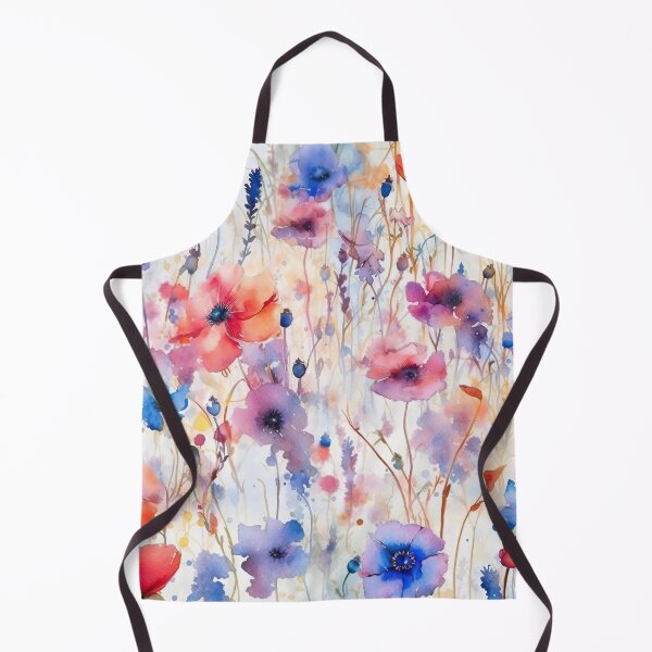 Item preview, The wildest watercolor cornflower and poppy meadow 3 designed and sold by UtArt.