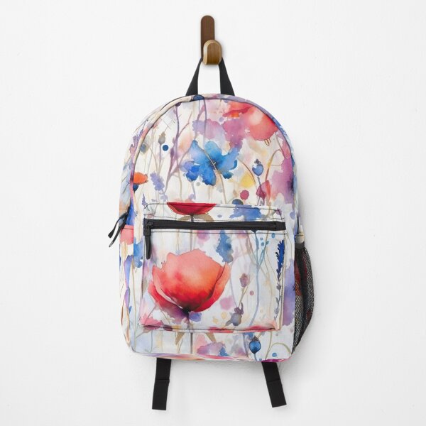 Item preview, The wildest watercolor cornflower and poppy meadow 3 designed and sold by UtArt.