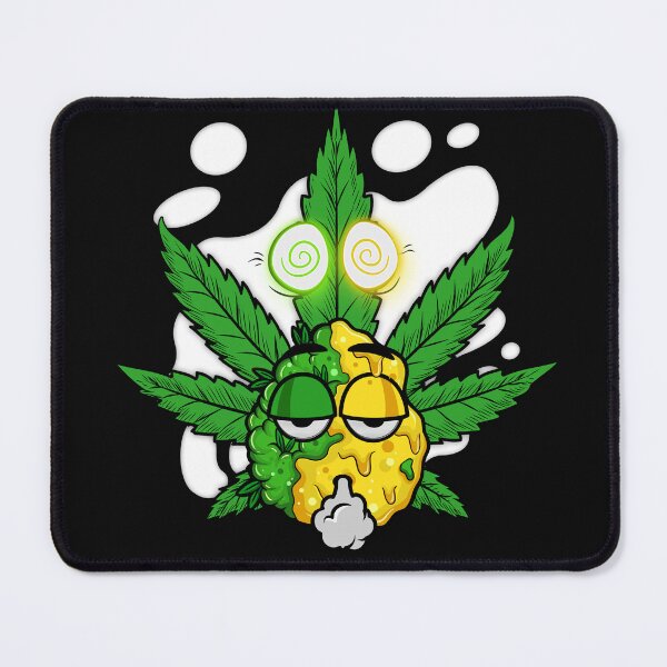 Item preview, New Amnesia Haze Marijuana Strain Original Label Dab and Weed Leaf No Text designed and sold by DabGraphic.