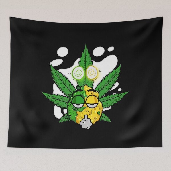 Item preview, New Amnesia Haze Marijuana Strain Original Label Dab and Weed Leaf No Text designed and sold by DabGraphic.