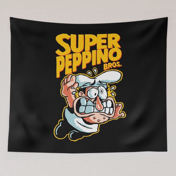 Item preview, Super Peppino - Black Shirt designed and sold by DemonigoteCamis.
