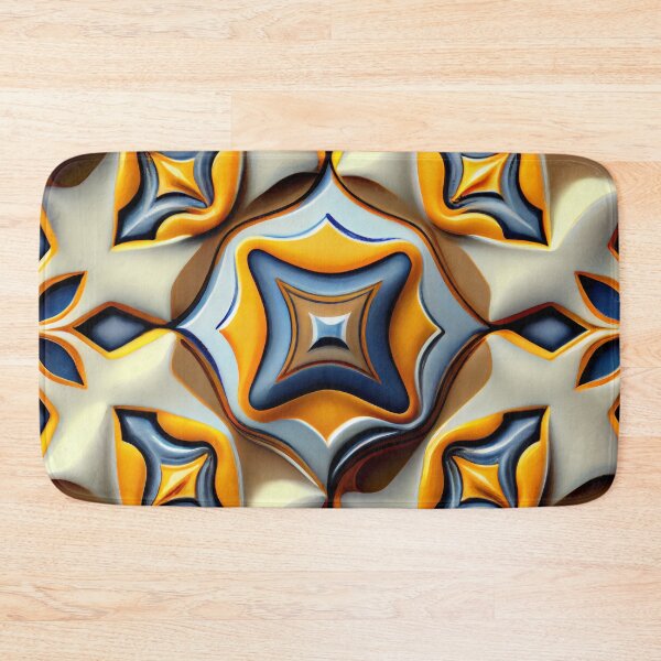 Item preview, Angular Smooth Ceramic New Traditional Pattern Digital Painting designed and sold by CodeAndColors.