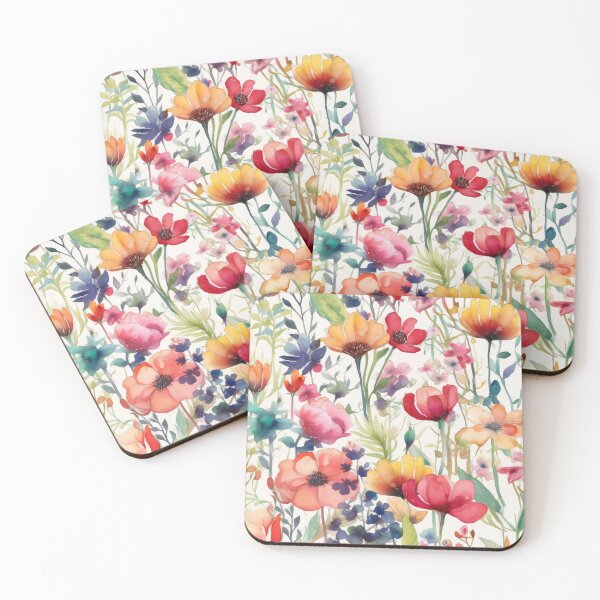 Item preview, The cute watercolor wildflower meadow designed and sold by UtArt.