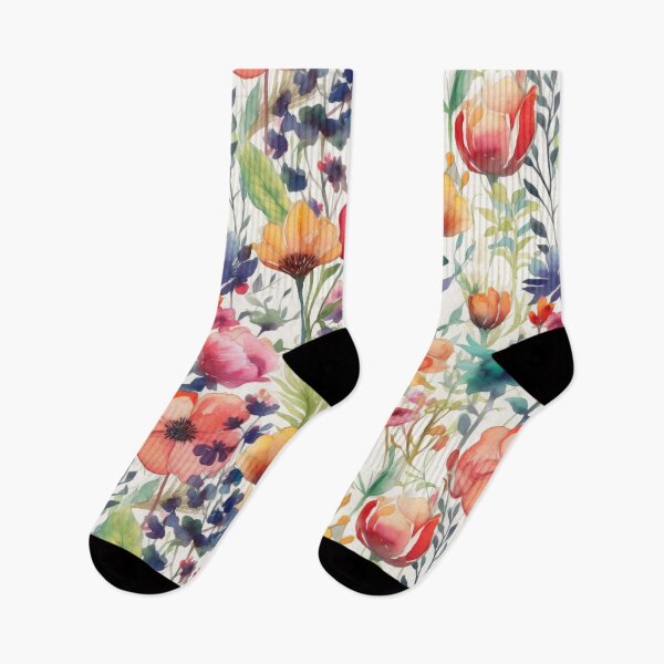 Item preview, The cute watercolor wildflower meadow designed and sold by UtArt.