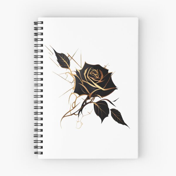 Item preview, Black and Gold Kintsugi Rose designed and sold by ShadowAndSlate.