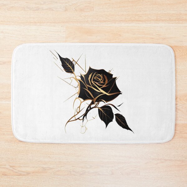 Item preview, Black and Gold Kintsugi Rose designed and sold by ShadowAndSlate.