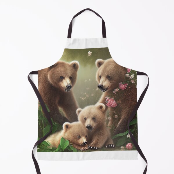 Item preview, Bear Family in Spring Garden designed and sold by V7CPrint.