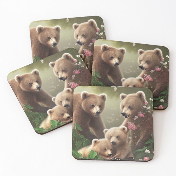 Item preview, Bear Family in Spring Garden designed and sold by V7CPrint.