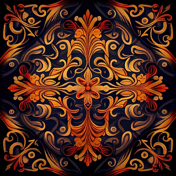 Vorschaubild zum Design Aggressive New Traditional Pattern Digital Painting von CodeAndColors