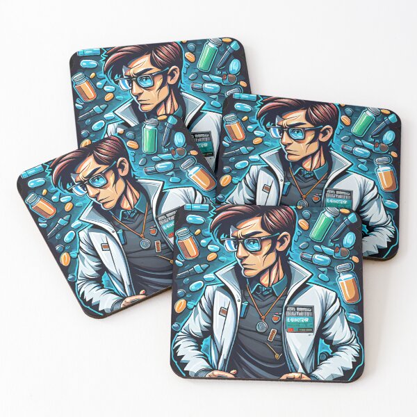 Item preview, Cool Cartoon crazy pharmacist designed and sold by Piotrek0001.