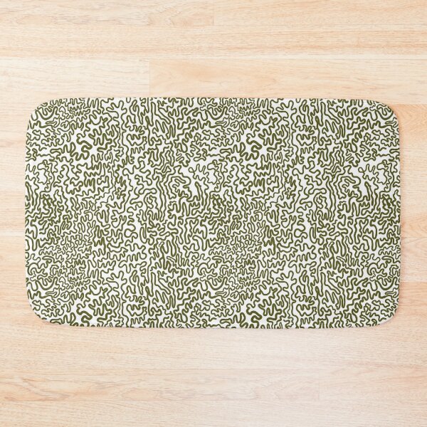 Item preview, Brain Coral Squiggles Abstractions - Dark Green designed and sold by rnmarts.