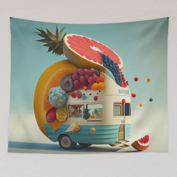Item preview, A Fruity Journey Digital Painting designed and sold by CodeAndColors.
