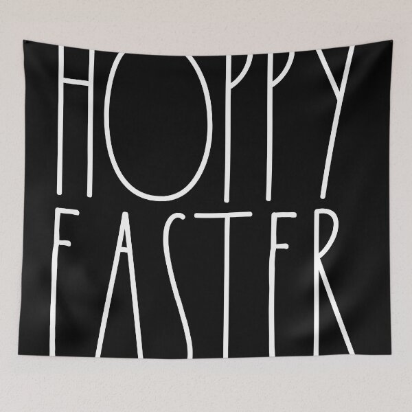 Item preview, Hoppy Easter White Rae Dunn Inspired Farmhouse Decor designed and sold by FineElephant.