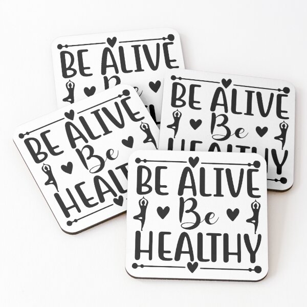 Item preview, Yoga Quote Be Alive Be Healthy Motivational Saying designed and sold by SoccaTamam.