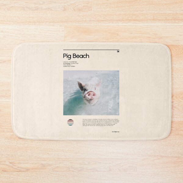 Item preview, Pig Beach (the Bahamas) designed and sold by RabbitK.